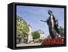 Statue of the Duchess of Luxembourg, Old Town, Luxembourg City, Grand Duchy of Luxembourg, Europe-Christian Kober-Framed Stretched Canvas