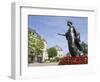 Statue of the Duchess of Luxembourg, Old Town, Luxembourg City, Grand Duchy of Luxembourg, Europe-Christian Kober-Framed Photographic Print
