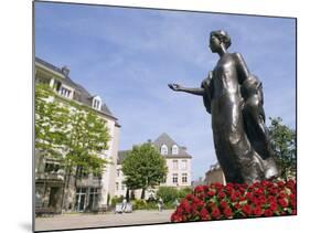 Statue of the Duchess of Luxembourg, Old Town, Luxembourg City, Grand Duchy of Luxembourg, Europe-Christian Kober-Mounted Photographic Print