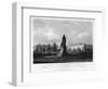 Statue of the Duke of Bedford, Russell Square, Bloomsbury, London, 1817-J Greig-Framed Giclee Print