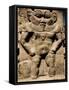 Statue of the Egyptian God Bes-Clive Nolan-Framed Stretched Canvas