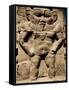 Statue of the Egyptian God Bes-Clive Nolan-Framed Stretched Canvas