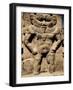 Statue of the Egyptian God Bes-Clive Nolan-Framed Photographic Print