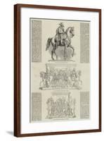Statue of the Frederick the Great at Berlin-null-Framed Giclee Print