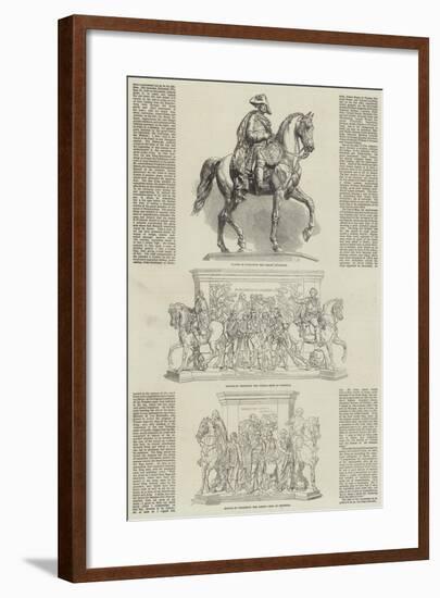 Statue of the Frederick the Great at Berlin-null-Framed Giclee Print