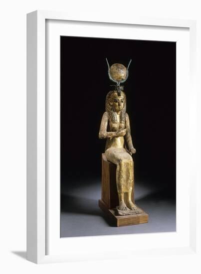 Statue of the Goddess Isis Suckling the Child Horus-null-Framed Giclee Print