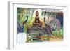 Statue of the Goddess Uma at a Shrine in Vietnam-null-Framed Giclee Print