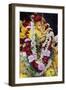 Statue of the Hindu God Ganesh with Garlands, Paris, France, Europe-Godong-Framed Photographic Print