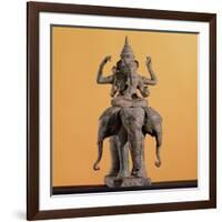 Statue of the Hindu God Ganesh-null-Framed Giclee Print