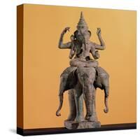 Statue of the Hindu God Ganesh-null-Stretched Canvas