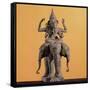 Statue of the Hindu God Ganesh-null-Framed Stretched Canvas