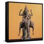 Statue of the Hindu God Ganesh-null-Framed Stretched Canvas