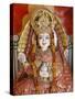 Statue of the Hindu Goddess Annapurna (Parvati) Giving Food, Lakshman Temple, Rishikesh, Uttarakhan-Godong-Stretched Canvas