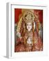 Statue of the Hindu Goddess Annapurna (Parvati) Giving Food, Lakshman Temple, Rishikesh, Uttarakhan-Godong-Framed Photographic Print