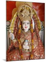 Statue of the Hindu Goddess Annapurna (Parvati) Giving Food, Lakshman Temple, Rishikesh, Uttarakhan-Godong-Mounted Photographic Print