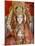 Statue of the Hindu Goddess Annapurna (Parvati) Giving Food, Lakshman Temple, Rishikesh, Uttarakhan-Godong-Mounted Photographic Print