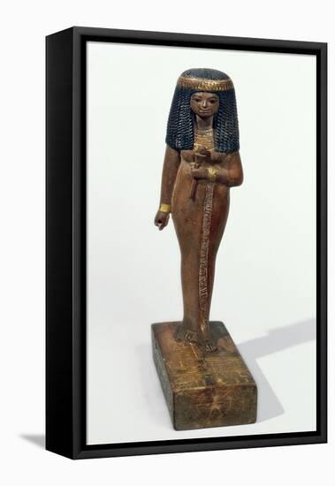 Statue of the Lady Nay, New Kingdom-Egyptian 18th Dynasty-Framed Stretched Canvas