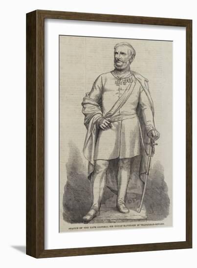 Statue of the Late General Sir Henry Havelock in Trafalgar-Square-null-Framed Giclee Print