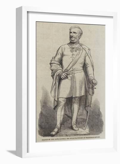 Statue of the Late General Sir Henry Havelock in Trafalgar-Square-null-Framed Giclee Print
