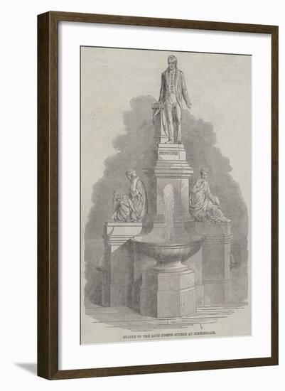 Statue of the Late Joseph Sturge at Birmingham-null-Framed Giclee Print