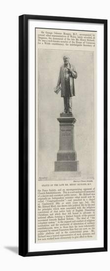 Statue of the Late Mr Henry Richard-null-Framed Premium Giclee Print