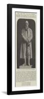 Statue of the Late Reverend William Barnes, Dorchester-null-Framed Premium Giclee Print