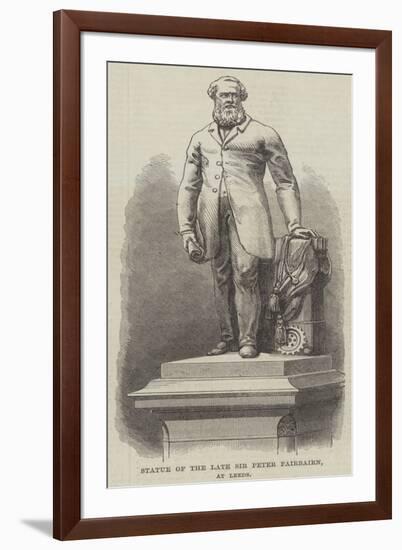 Statue of the Late Sir Peter Fairbairn, at Leeds-null-Framed Giclee Print