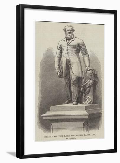 Statue of the Late Sir Peter Fairbairn, at Leeds-null-Framed Giclee Print