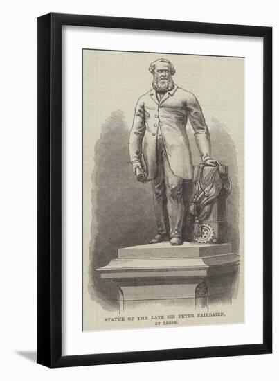 Statue of the Late Sir Peter Fairbairn, at Leeds-null-Framed Giclee Print