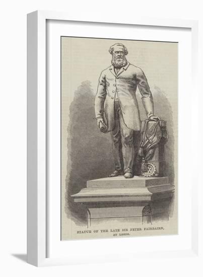 Statue of the Late Sir Peter Fairbairn, at Leeds-null-Framed Giclee Print