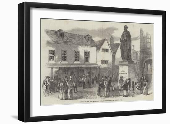 Statue of the Late Sir Robert Peel, at Tamworth-null-Framed Giclee Print