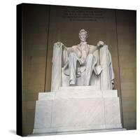 Statue of the Lincoln Memorial-null-Stretched Canvas