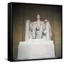 Statue of the Lincoln Memorial-null-Framed Stretched Canvas