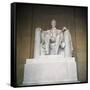 Statue of the Lincoln Memorial-null-Framed Stretched Canvas