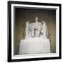 Statue of the Lincoln Memorial-null-Framed Photographic Print