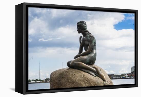 Statue of the Little Mermaid, Copenhagen, Denmark, Scandinavia, Europe-Michael Runkel-Framed Stretched Canvas