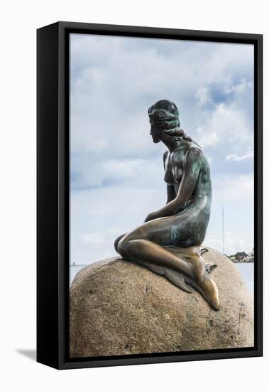 Statue of the Little Mermaid, Copenhagen, Denmark, Scandinavia, Europe-Michael Runkel-Framed Stretched Canvas