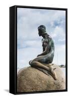 Statue of the Little Mermaid, Copenhagen, Denmark, Scandinavia, Europe-Michael Runkel-Framed Stretched Canvas