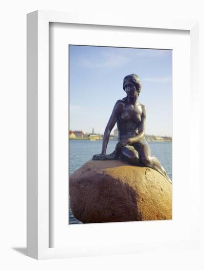 Statue of the Little Mermaid in Copenhagen, Denmark, Scandinavia, Europe-Simon Montgomery-Framed Photographic Print