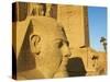 Statue of the Pharaoh Ramesses Ii and Obelisk, Temple of Luxor, Thebes, UNESCO World Heritage Site,-Tuul-Stretched Canvas