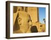 Statue of the Pharaoh Ramesses Ii and Obelisk, Temple of Luxor, Thebes, UNESCO World Heritage Site,-Tuul-Framed Photographic Print