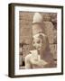 Statue of the Pharaoh Ramses II, Karnak Temple, Thebes, Unesco World Heritage Site, Egypt-Nico Tondini-Framed Photographic Print