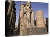 Statue of the Pharaoh Ramses II, Luxor Temple, Thebes, Unesco World Heritage Site, Egypt-Nico Tondini-Stretched Canvas