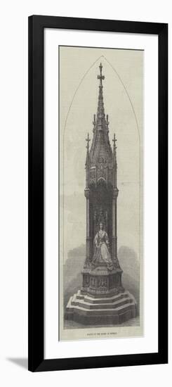 Statue of the Queen at Bombay-null-Framed Giclee Print