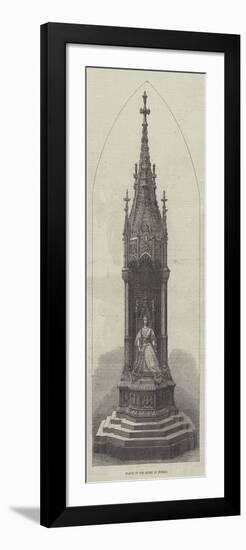 Statue of the Queen at Bombay-null-Framed Giclee Print