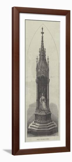 Statue of the Queen at Bombay-null-Framed Giclee Print