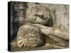 Statue of the Reclining Buddha, Attaining Nirvana, Gal Vihara, Polonnaruwa, Sri Lanka-Robert Harding-Stretched Canvas