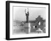 Statue of the Republic and Peristyle at the World's Columbia Exposition-null-Framed Photographic Print