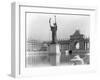 Statue of the Republic and Peristyle at the World's Columbia Exposition-null-Framed Photographic Print