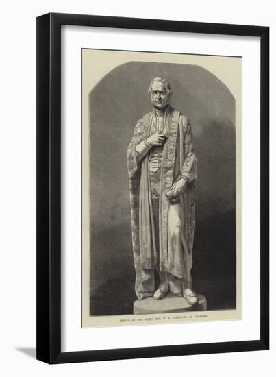 Statue of the Right Honourable W E Gladstone at Liverpool-null-Framed Giclee Print